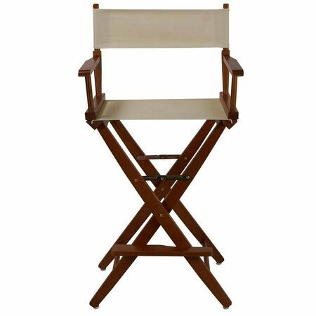 DOBA-BNT 206-34-032-12 30 in. Extra-Wide Premium Directors Chair, Oak Frame with Natural Color Cover SA3286567